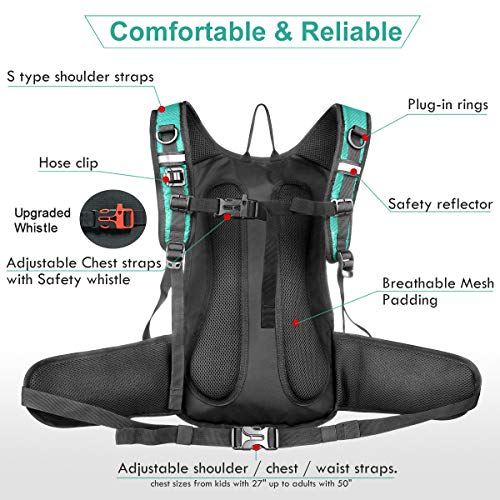 Mothybot Hydration Pack, Insulated Hydration Backpack with 2L BPA Free Water Bladder and Storage, Hiking Backpack for Men,...