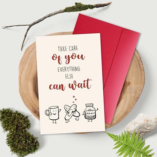Encouragement Get Well Soon Card for Her Him, Surgery Recovery Gift for Women Men, Cheer Up Card for Friends Family Cowork...