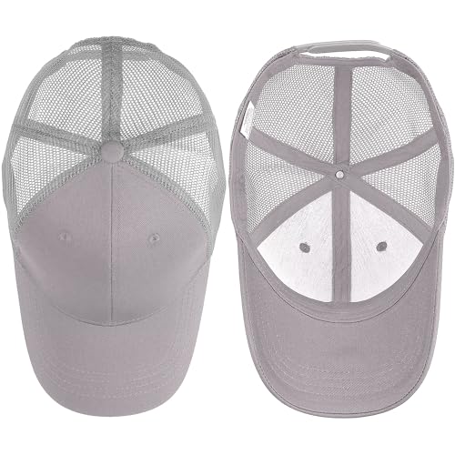 Falari Trucker Hat Baseball Cap Structured Plain Design 6 Panel, Adjustable Size