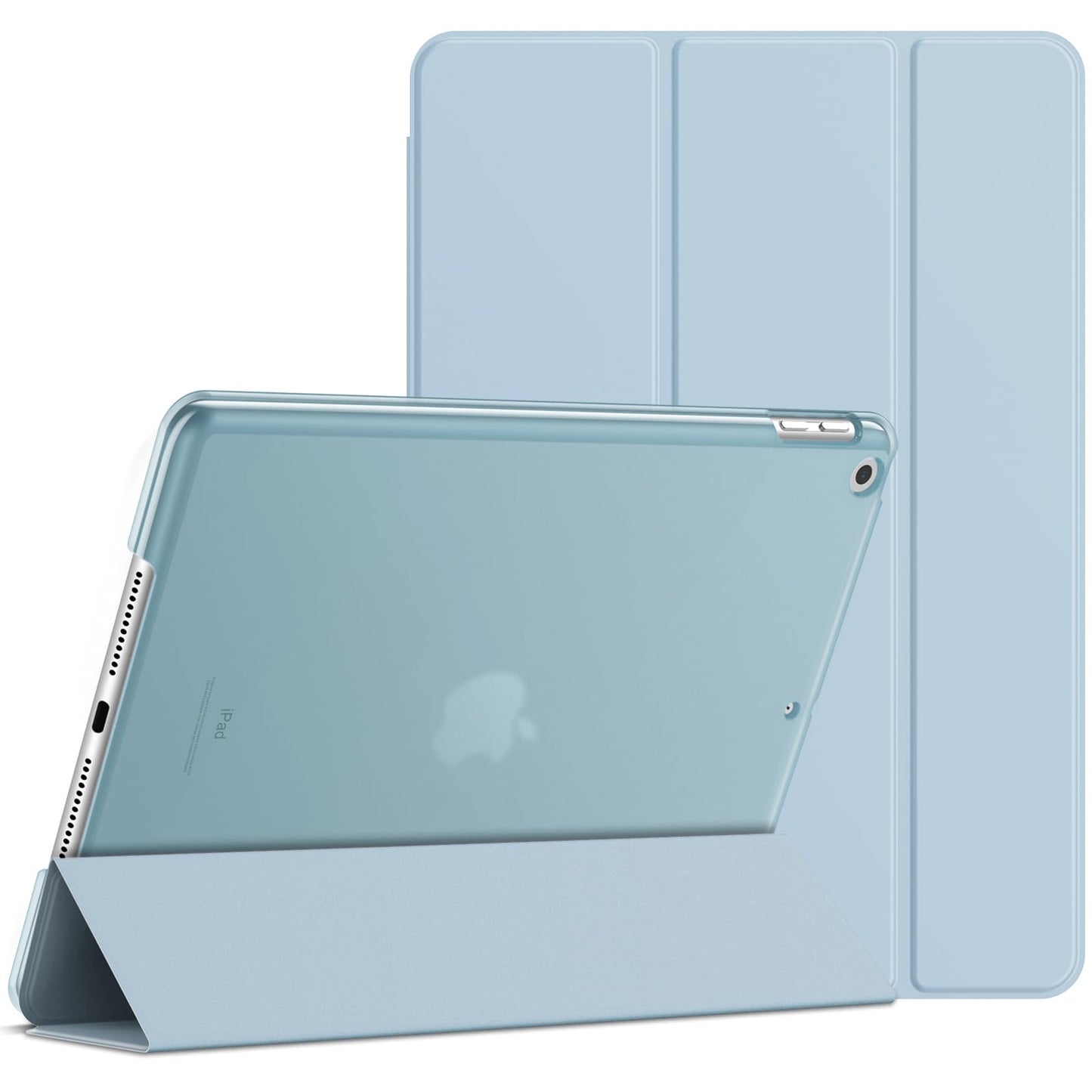 Jetech Case For Ipad 10.2-Inch (2021/2020/2019 Model, 9/8/7 Generation), Auto Wake/Sleep Cover (Light Blue)