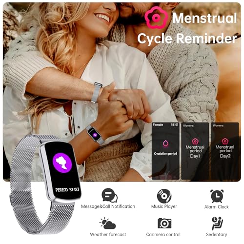 Health Fitness Tracker with 24/7 Heart Rate, Smart Watch with Blood Pressure and Blood Oxygen Monitor, Bulit-in 120+ Sport...