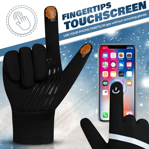 WESTWOOD FOX Kids Winter Thermal Gloves Touch Screen Anti-Slip Children Thickend Warm Windproof Cycling Gloves for Boys & ...