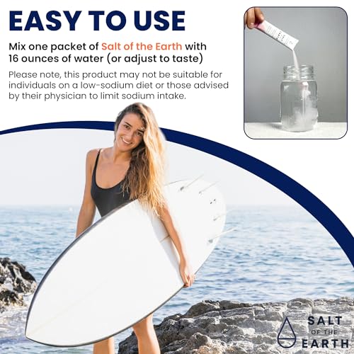 Salt of the Earth Premium Zero-Sugar Electrolyte - Made with Pink Himalayan Salt - Hydration Powder Packets | Premium Ingr...
