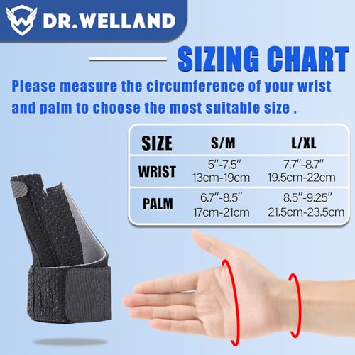 DRwelland Reversible Thumb & Wrist Stabilizer splint for BlackBerry Thumb, Trigger Finger, Pain Relief, Arthritis, Tendoni...