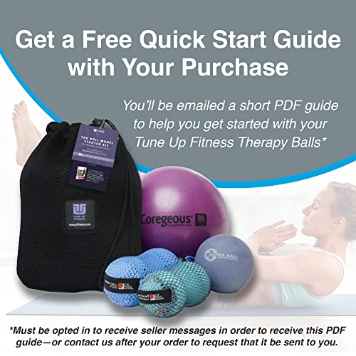 Tune Up Fitness – Alpha Twin Set in Tote | Larger Sized Yoga Massage Therapy Balls | Trigger Point Ball, Myofascial Releas...