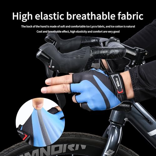 SUJAYU Fingerless Cycling Gloves for Men Women Bike Gloves for Men Cycling Bicycle Accessories, Guantes para Bicicleta Hom...