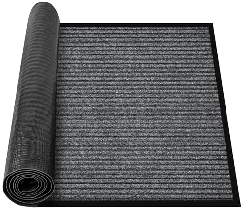 MYFAMIREA Commercial Floor Mat 3' x 5' Extra Large Front Door Industrial Rug Heavy Duty Brush Step Entrance Mat Weather Ut...