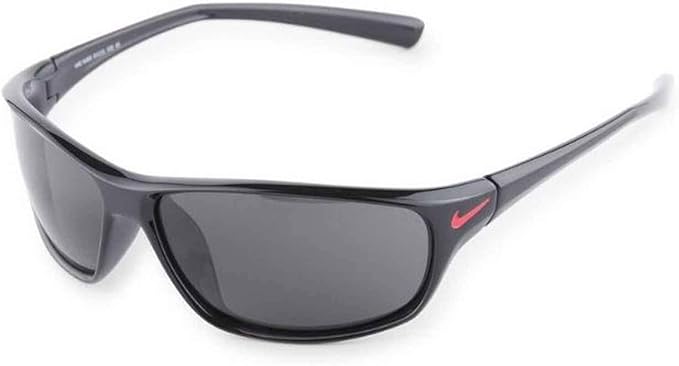 Nike EV1131-006 Rabid Sunglasses Shiny Black/Red Frame Color, Grey Lens Tint