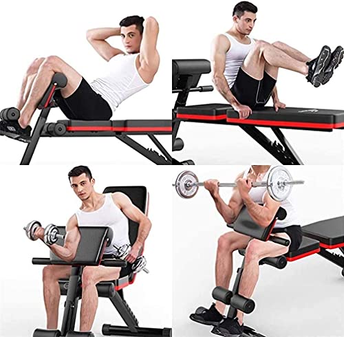SLGGPJBU Adjustable Weight Bench Home Gym Sit Up Bench Multi-purposed Incline Decline Fitness Bench Fitness Dumbbell Stool
