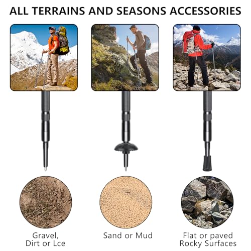 Hiking Pole Detachable Lightweight for Hiking Stick Walking Pole for Man Women