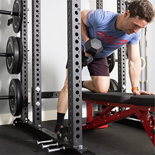 REP Fitness Rubber Hex Dumbbell Set, Adjustable Weight Pairs, Home Gym Equipment, Strength Training For Men Women, Black C...