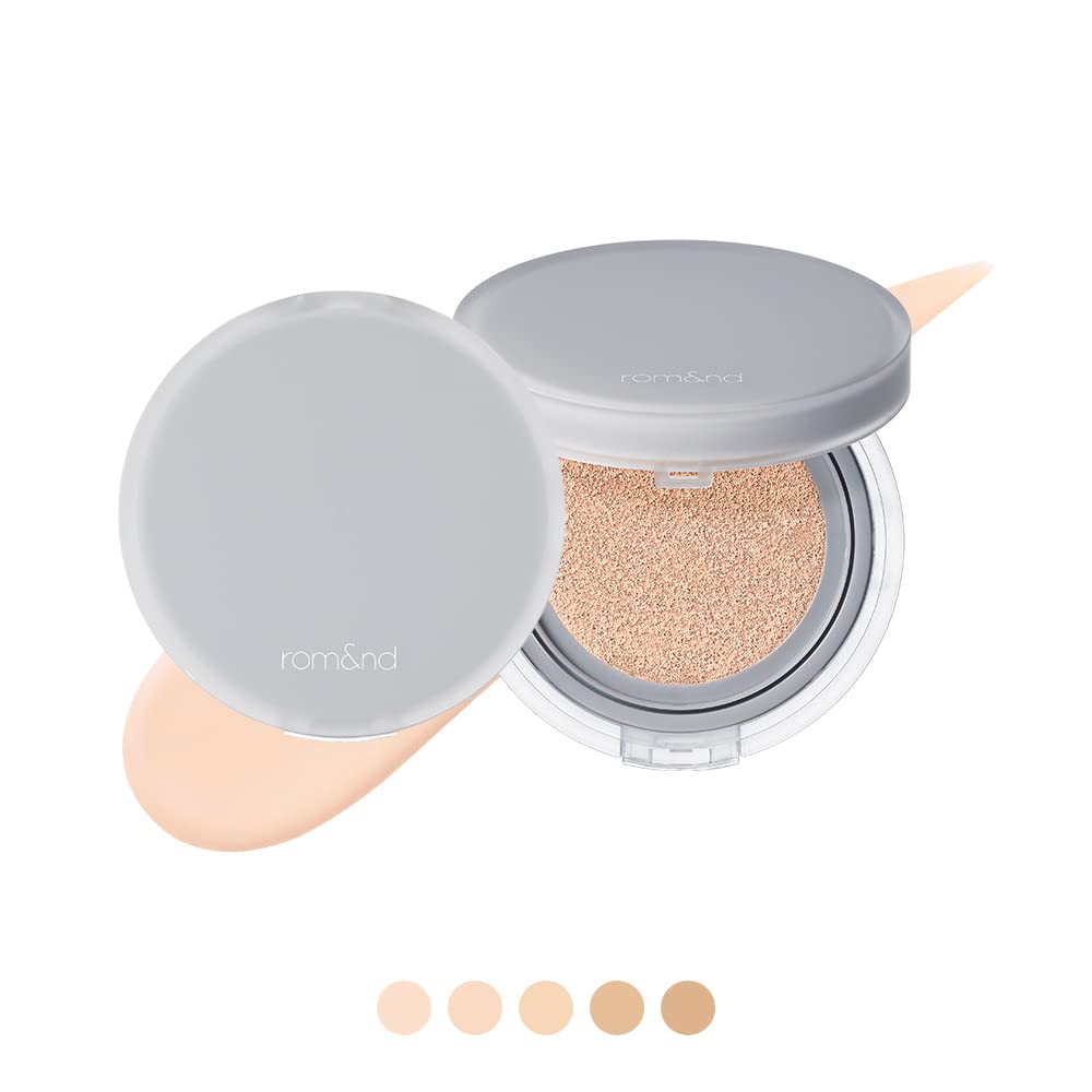 Rom&nd Nu Zero Cushion (02 Pure 21) Long Lasting, High Coverage, Semi Matte Finish, Flawless Complexion Without Cakey Face, Make