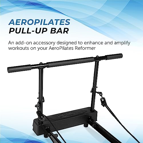 AeroPilates by Stamina 55-0012 Sturdy Steel Frame Pull Up Bar Pulley Riser Pilates Reformer Attachment with Padded Grip fo...