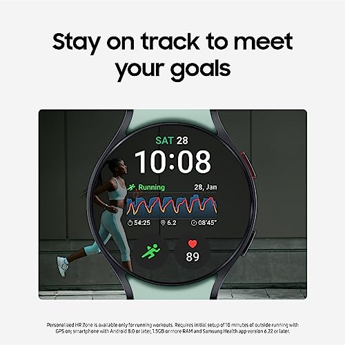 SAMSUNG Galaxy Watch 6 44mm Bluetooth Smartwatch w/ Fitness Tracker, Personalized HR Zones, Advanced Sleep Coaching, Heart...