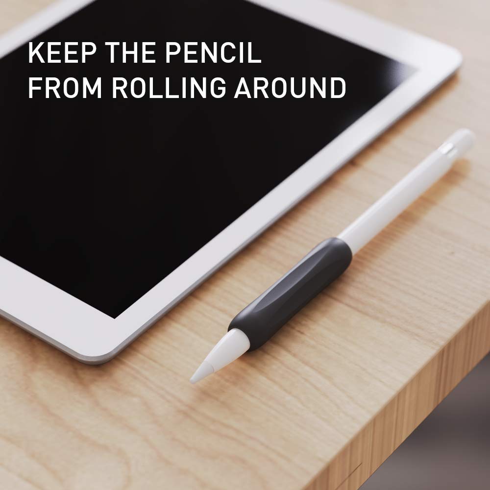 Delidigi Apple Pencil Grip 3 Pack Ergonomic Silicone Sleeve Accessories Compatible With Apple Pencil 1St And 2Nd Generation (Whi