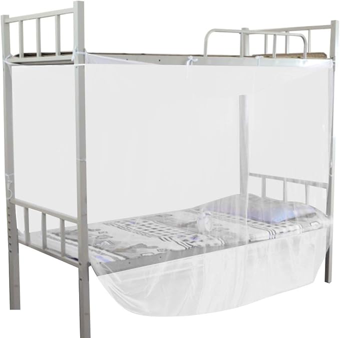 Mosquito Net for Bed Canopy,4 Corner Post Bed Canopy Mosquito Net Twin Full Queen Size Netting White Camping Screen House (Twin)