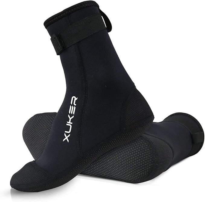 XUKER Neoprene Water Socks 3mm, Sand Proof Beach Volleyball Socks Diving Socks for Outdoor Water Sports