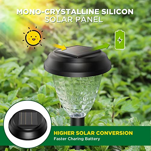 URAGO Super Bright Solar Lights Outdoor Waterproof-10 Pack, Dusk to Dawn Up to 12 Hrs Solar Powered Outdoor Pathway Garden...