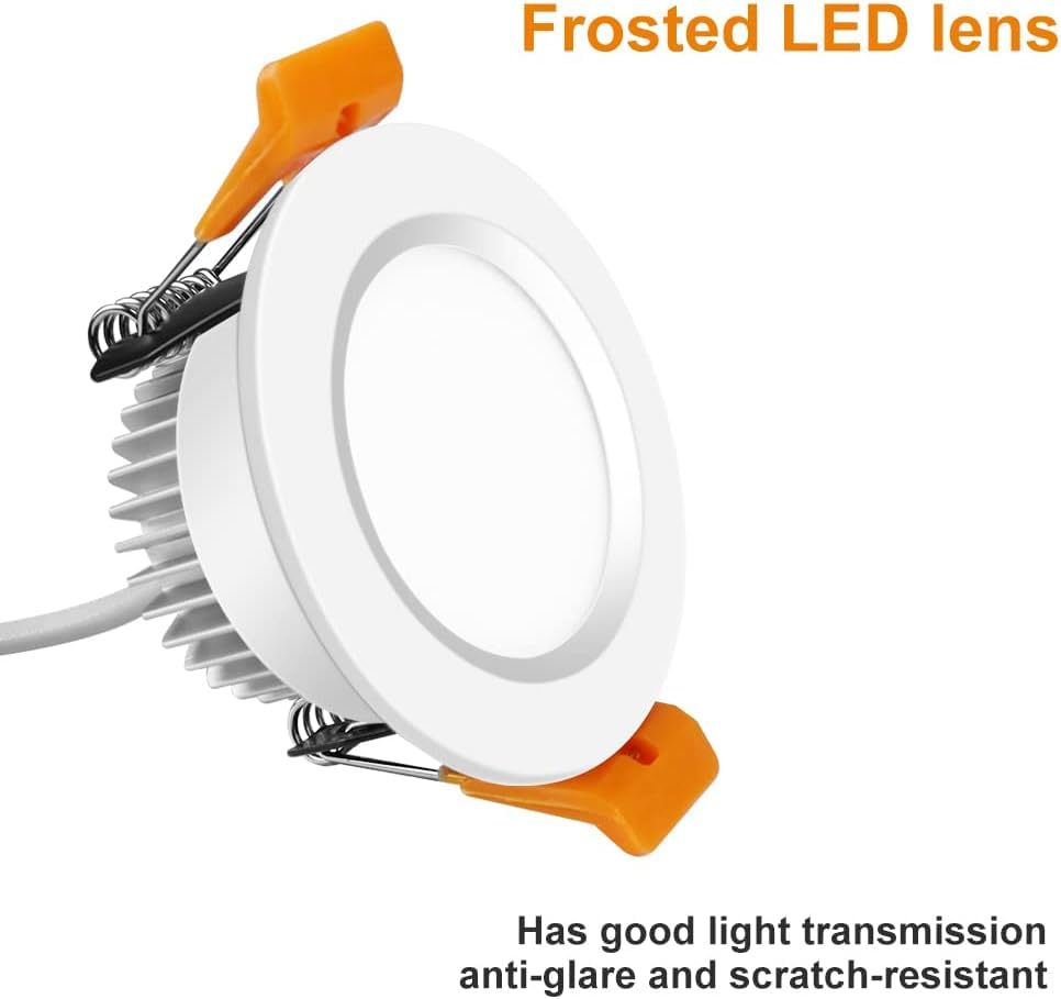 Inshareplus 6 Pack 2 Inch Led Recessed Lighting  Downlight Dimmable 3W (35W Equivalent)  5000K Daylight White  Cri80  Recessed Light Fixtures With Led Driver