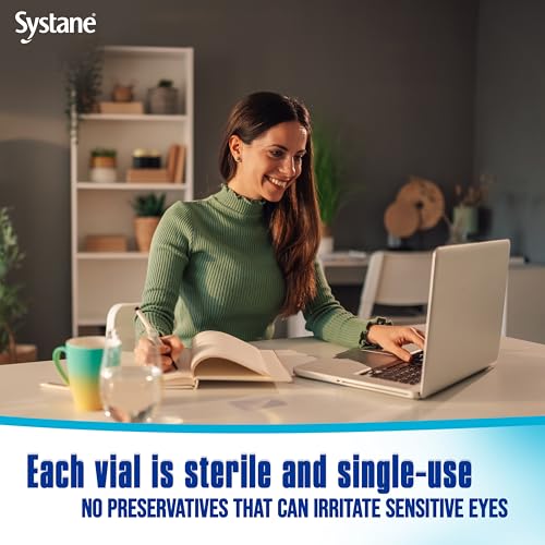 ALCON Systane Hydration Preservative-Free Lubricant Eye Drops, Transparent, 0.6 Fl Oz, 30 Count