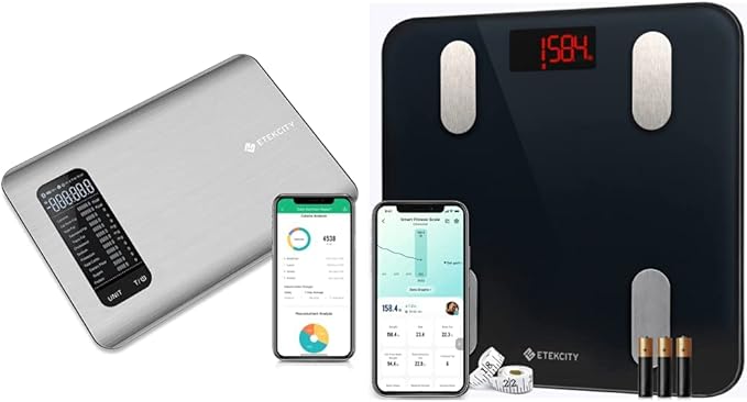 Etekcity Food Kitchen Scale and Smart Body Composition Scale Bundle