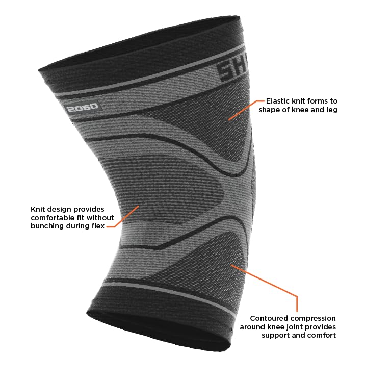 Shock Doctor Knee Compression Sleeve Knee Support Sleeve - Relieves Arthritis Pain, Tendonitis, and Patella Alignment Inju...