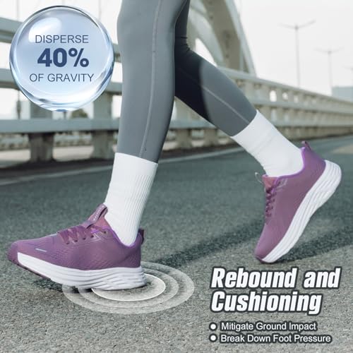Rollstep Wide Toe Box Shoes Women Sneakers Extra Wide Width Arch Support Non-Slip Tennis Athletic Ultralight Running Shoes...