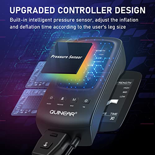 QUINEAR Air Compression Recovery System, Professional Sequential Device for Massage Therapy, Foot and Leg Recovery Boots t...