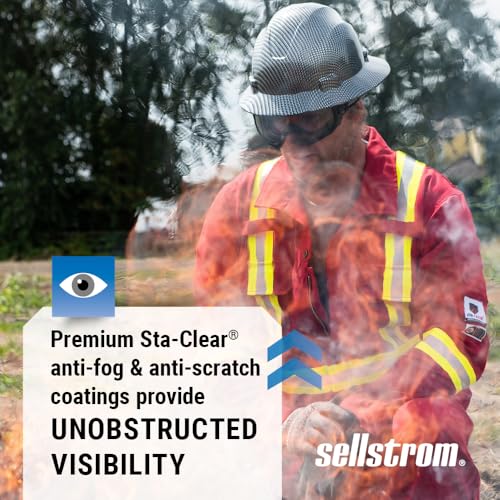Sellstrom Odyssey II Wildland Fire Safety Goggles - Anti-Fog, Anti-Scratch Eye Protection Goggles for Men & Women - FR Str...