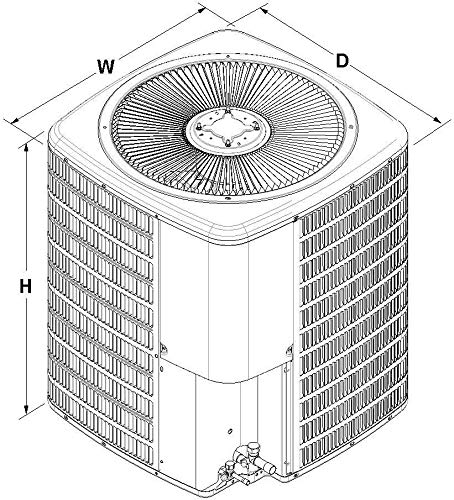 Goodman 2.5 Ton 14.3 Seer2 R-32 Heat Pump Split System Glzs4Ba3010 & Amst30Bu1300 With Free Non-Programmable Thermostat