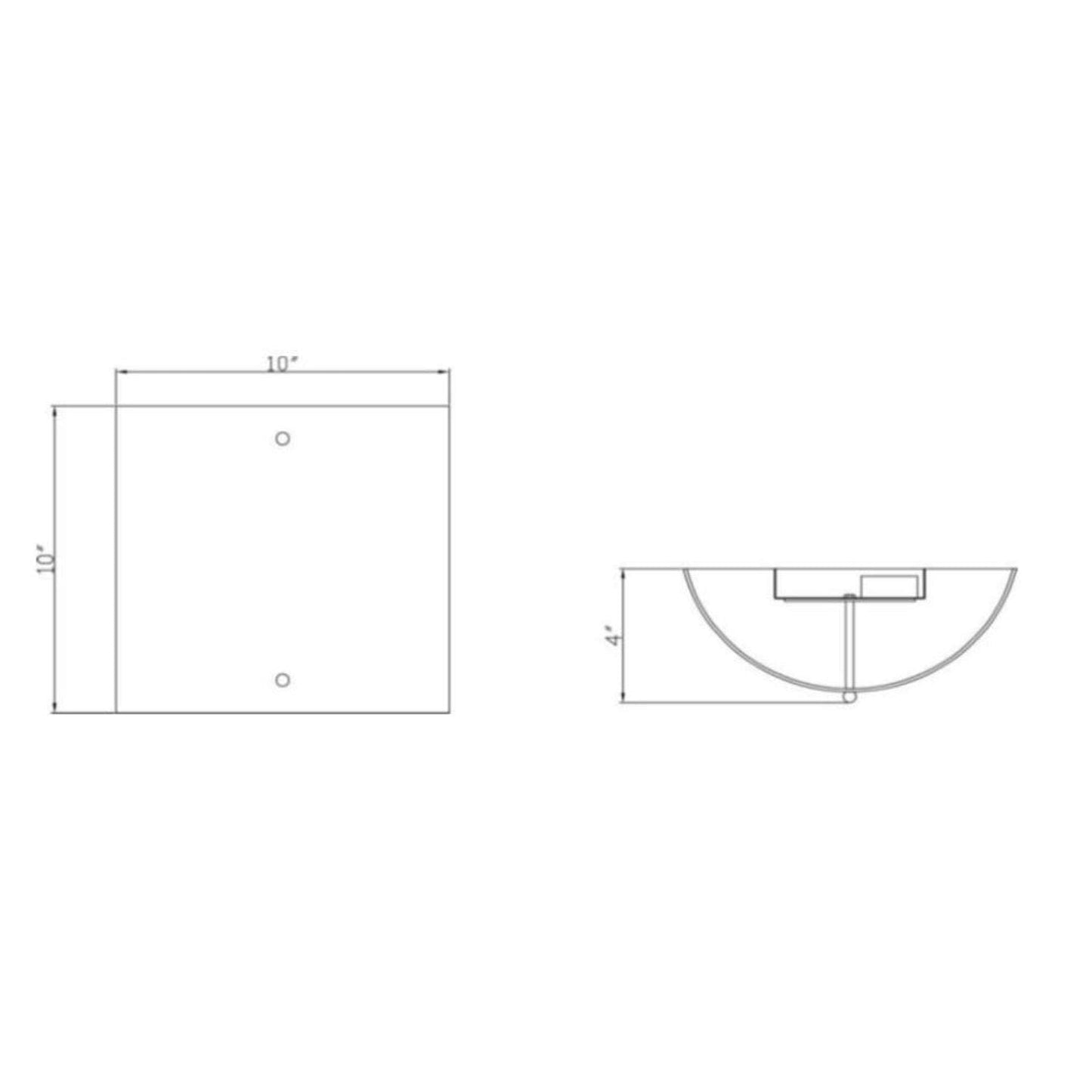 Design House Grafton LED Wall Sconce, Alloy Steel, 10in x 4in, Satin Nickel, Model 578575