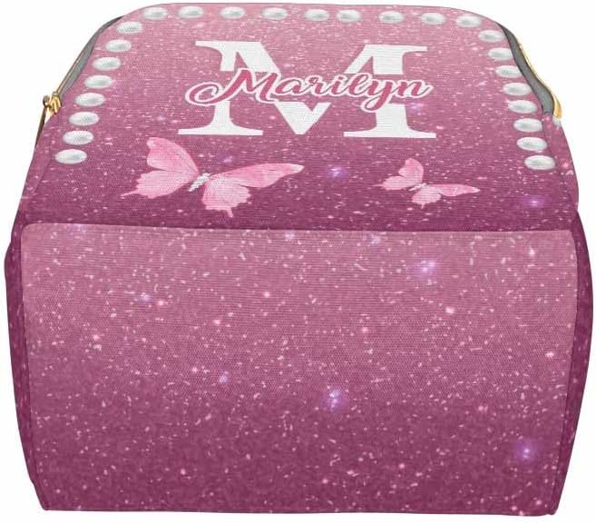 Customized Diaper Bag Multifunction Diaper Costume Personalized Diaper Bags For Baby Custom Baby Bag Personalized Back Pack Fashion, Colorful Butterfly