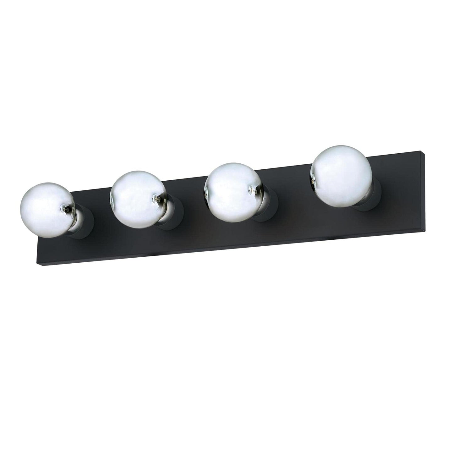 Westinghouse Traditional Four-Light Indoor Vanity Light Fixture, 4-Light, Matte Black, Alloy Steel, Model 6117600