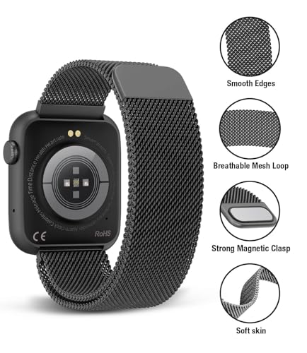 EarlySincere Smart Watches for Men Women Blood Pressure, 1.9" HD Full Touch Screen, Fitness Tracker with Heart Rate Blood ...