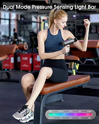 ZAKULU Massage Gun Deep Tissue - 30 Speeds Powerful Muscle Massage Gun with 6 Heads, 2600mAh Battery, Type-C Charging & LC...