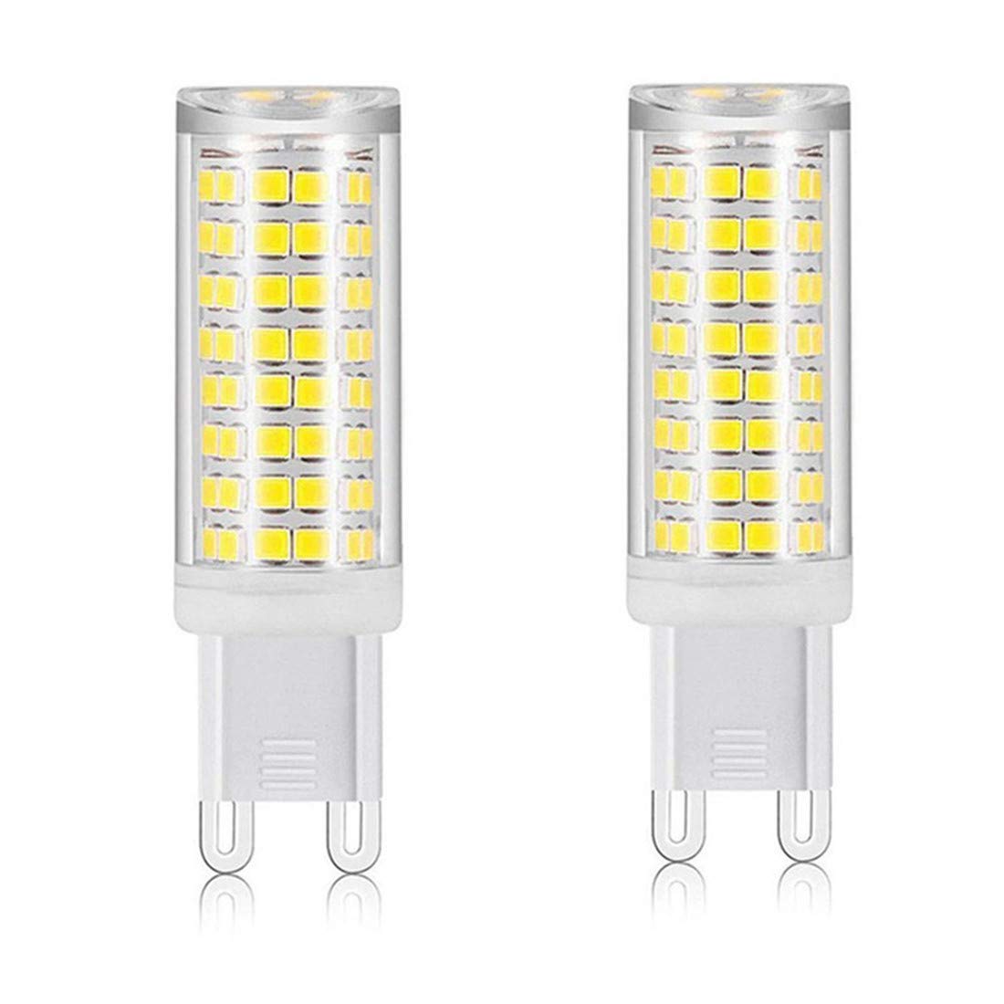 Xrzt G9 Led Bulbs 75W Halogen Replacement  G9 Base For Chandelier Light  Table Lamp  White Light 6000K  Pack Of 2