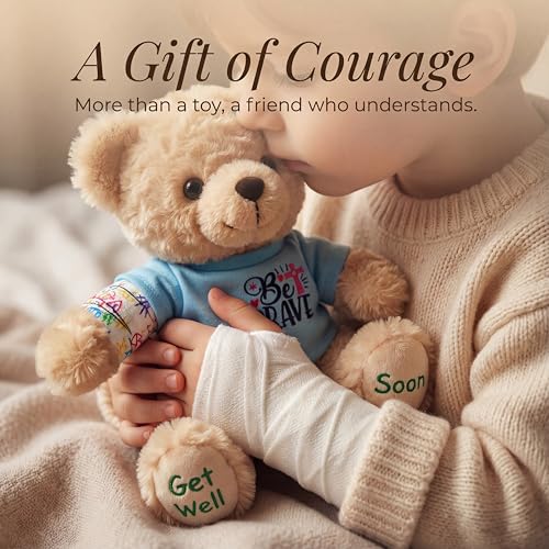 SHSEEN Get Well Soon Bear for Surgery Recovery Gifts, Emotional Comfort Stuffed Animal for Kids & Women, Tonsillectomy & A...