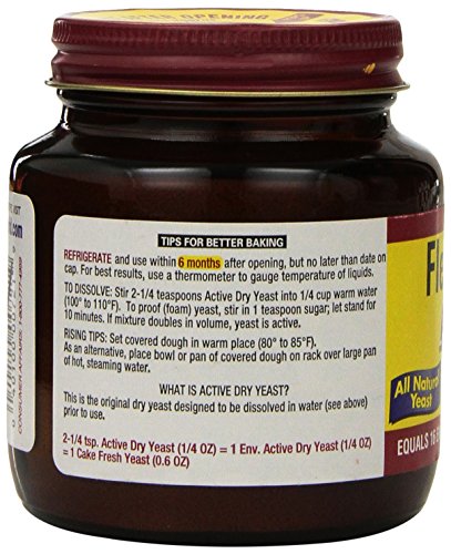 Fleischmanns Yeast, ActiveDry 4 oz Jar