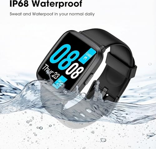 POIUZET Fitness Tracker, Fitness Watch with Blood Oxygen, Heart Rate Monitor, Steps Calories Counter, Sleep Monitor, Pedom...