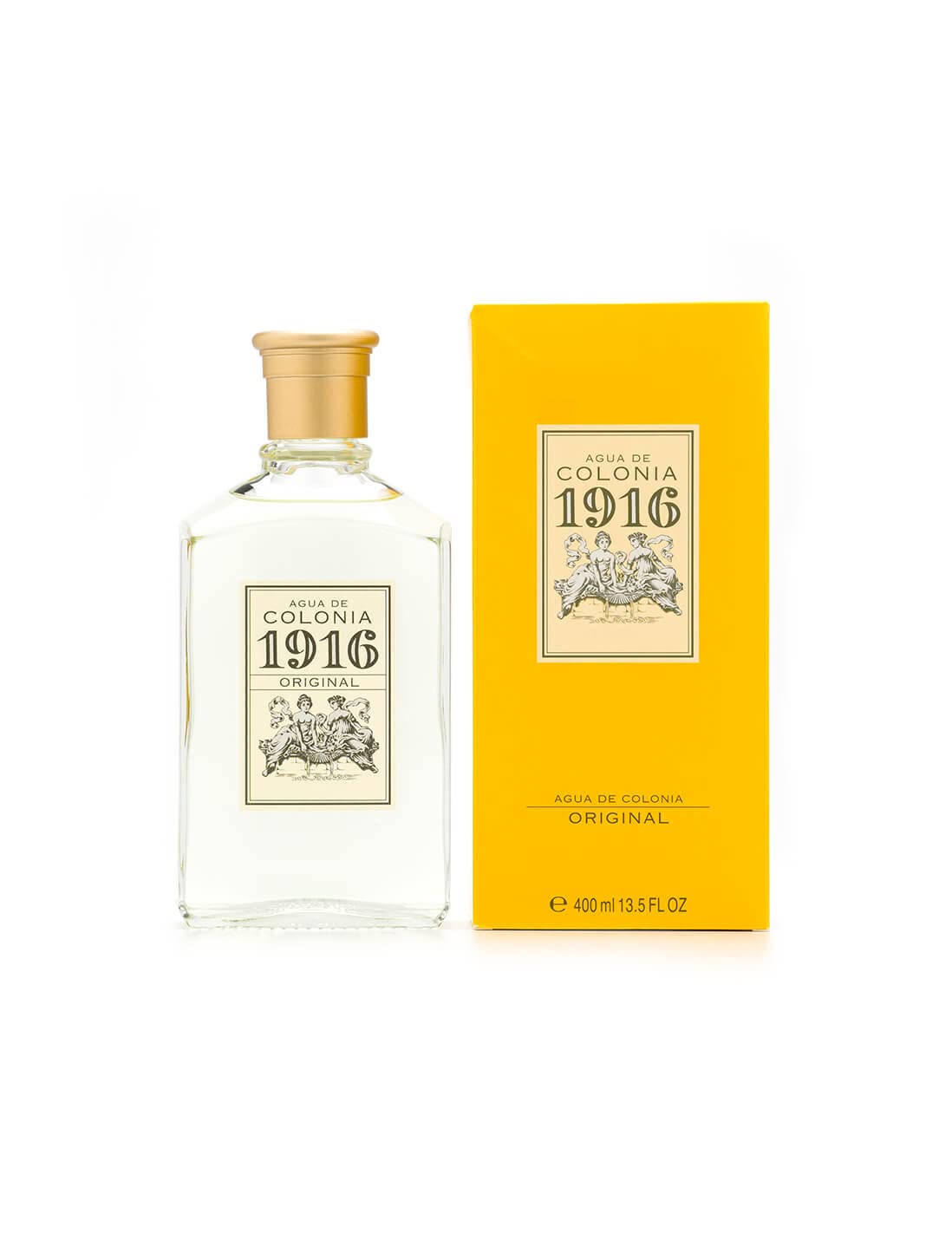 1916 - Original 400 ml, Perfume Hombre y Mujer, Colonia 1916 Original, Perfumada y sin Pulverizador, Eau de Toilette Masculina,