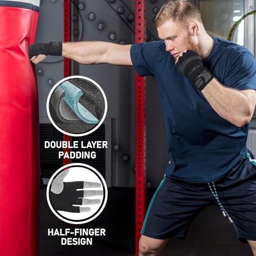 Stealth Sports Boxing Inner Gloves Neoprene Wrist Support Padded Gel Wraps Hand Protection Boxing Bag Hand Wraps for Punch...