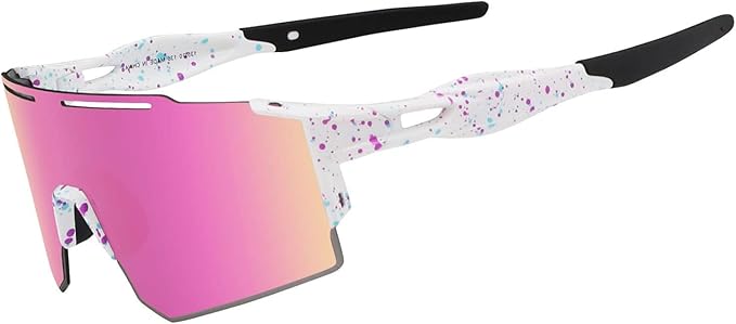 Eninedeuisou Sunglasses Cycling Glasses TR90 Frame for Men Women, Running Cycling outdoor Sports.