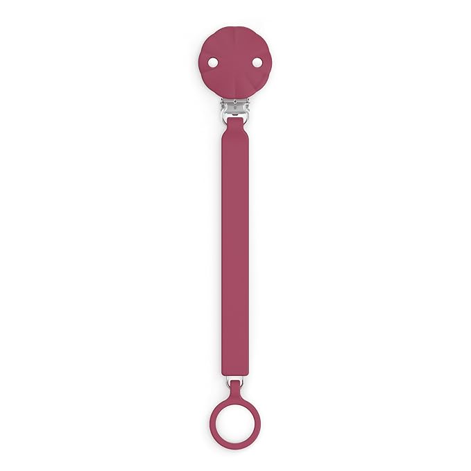 Suavinex Wonder Silicone Baby Pacifier Clip, Spain's #1 Baby Bottle and Pacifier Brand, Paci Clips for Babies, Essentials, Viva Magenta
