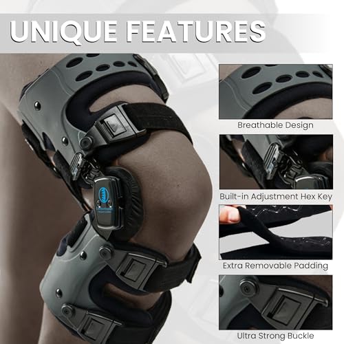 Comfyorthopedic UPGRADED Single Side OA Medial Unloader Knee Brace for Men and Women Osteoarthritis & Arthritis Pain Suppo...