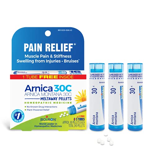 Boiron Arnica Montana 30C Homeopathic Medicine for Relief from Muscle Pain, Muscle Stiffness, Swelling from Injury, and Di...