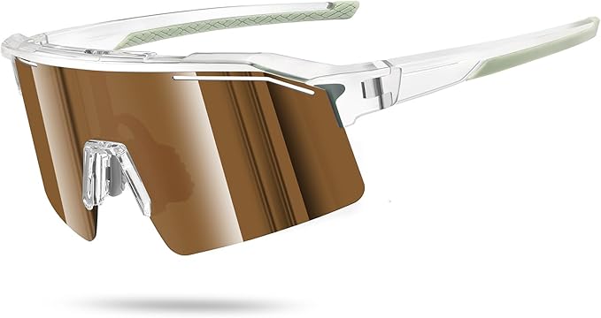 Sunbowglint Sports Sunglasses for Men Women Unbreakable UV400 Protection Goggles Baseball Running Cycling Glasses