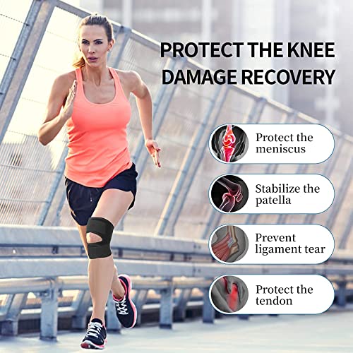 Galvaran Knee Brace with Side Stabilizers Relieve Meniscus Tear Knee Pain ACL MCL Arthritis,Joint Pain Relief, Breathable ...