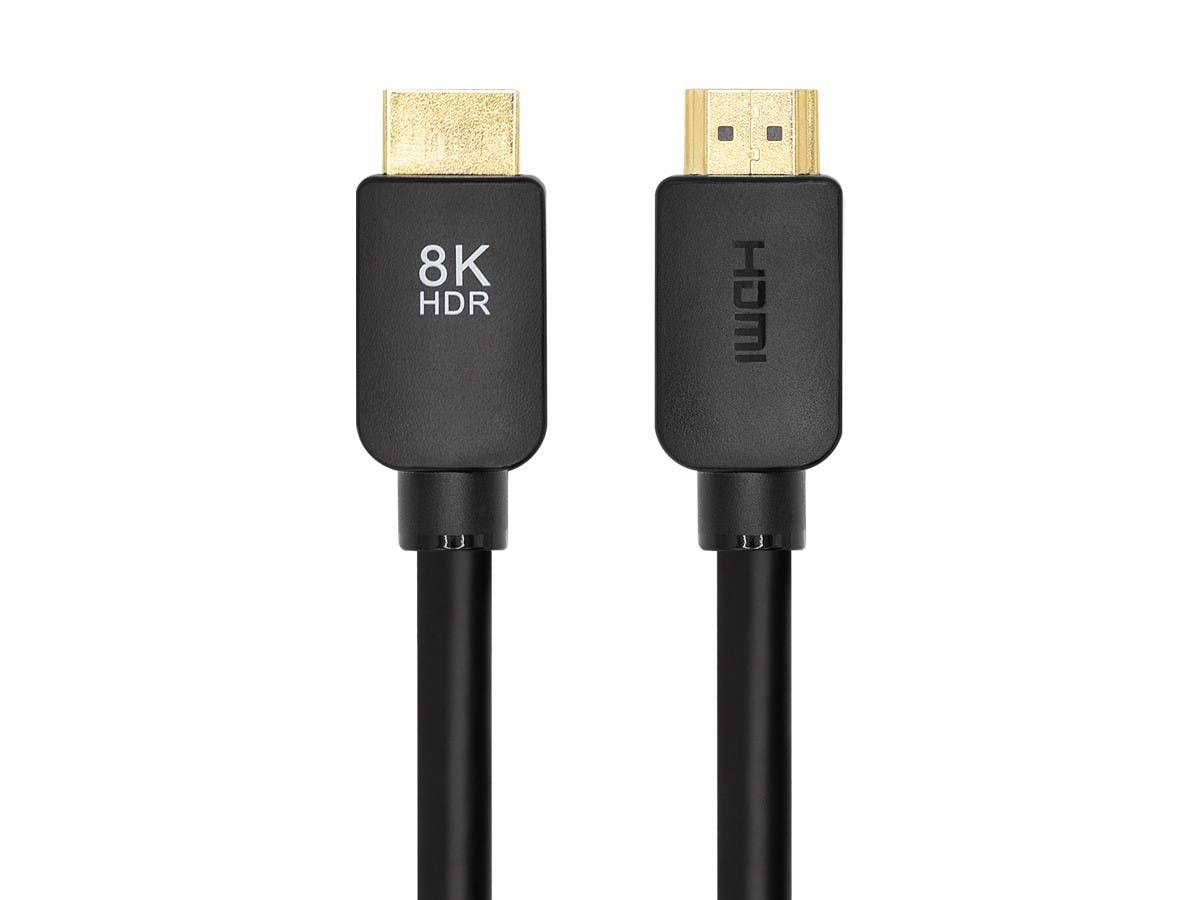 Monoprice 8k HDMI Cable - 3 Feet - Black (No Logo) | Ultra High Speed, 8k@60Hz, 48Gbps, Dynamic HDR, eARC, Compatible with Sony