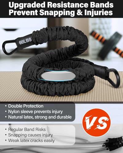Resistance Bands, Exercise Bands, Resistance Bands for Working Out, Pull Up Assistance Bands, Work Out Bands with Handles ...