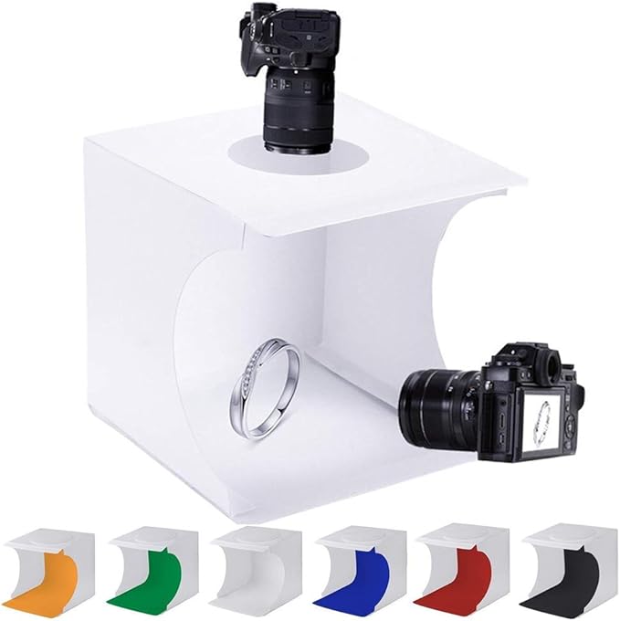 Mini Photo Studio Tent Jewelry Light Box Kit, SENLIXIN Portable Foldable Small Home Photography Studio Light Box Booth Sho...